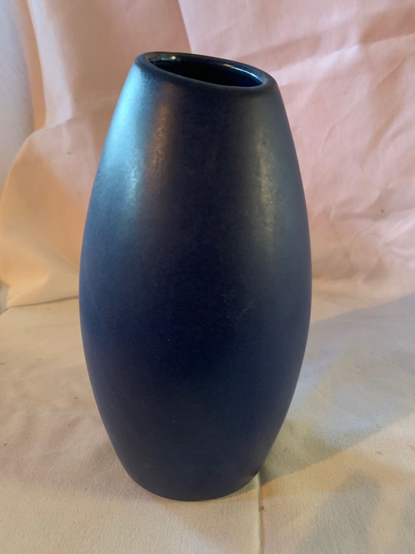 Pottery Vase 8" blue