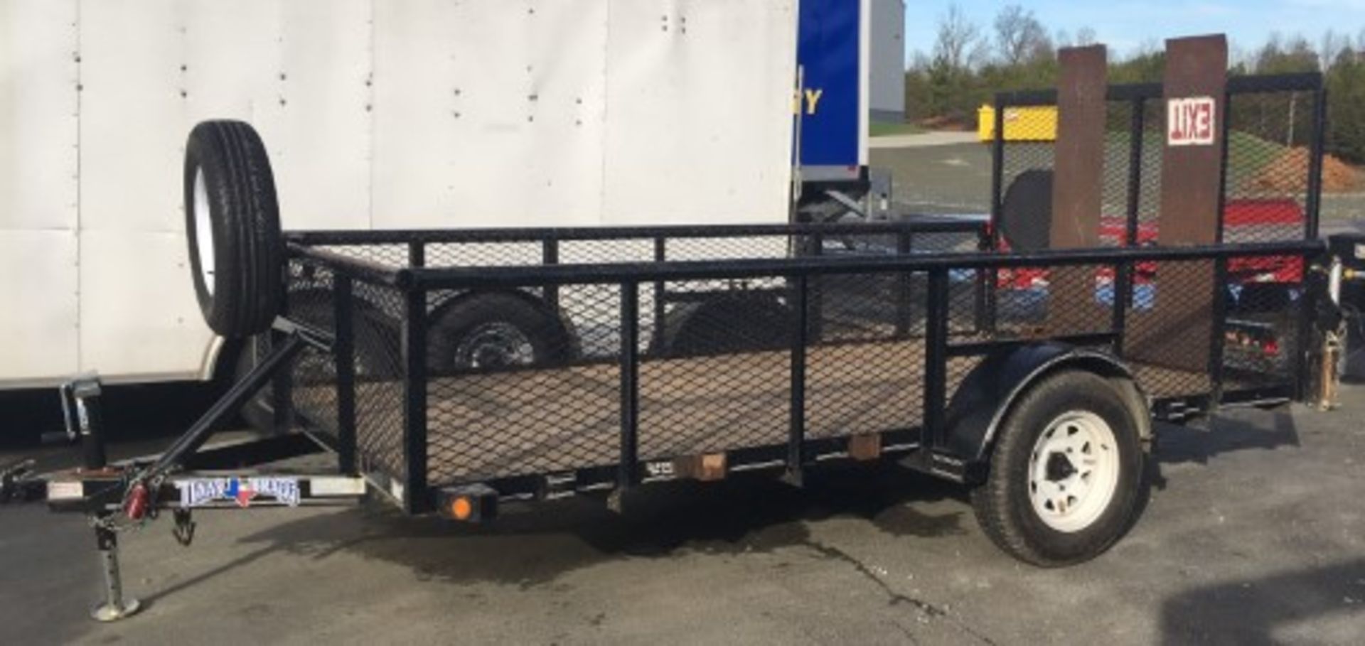 2017 Texas Bragg open utility trailer w/loading gate
