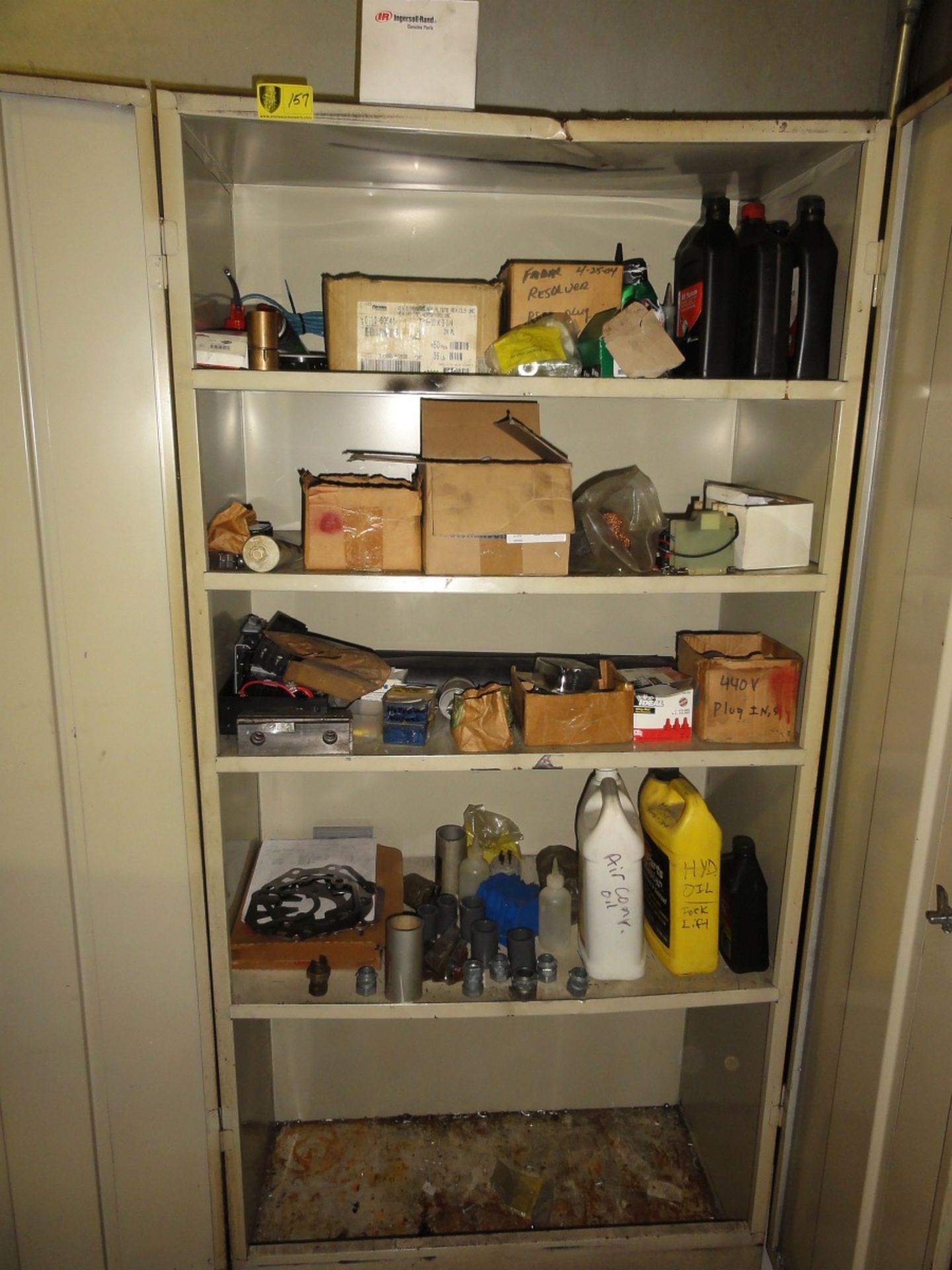 2-door Metal Cabinet & Contents