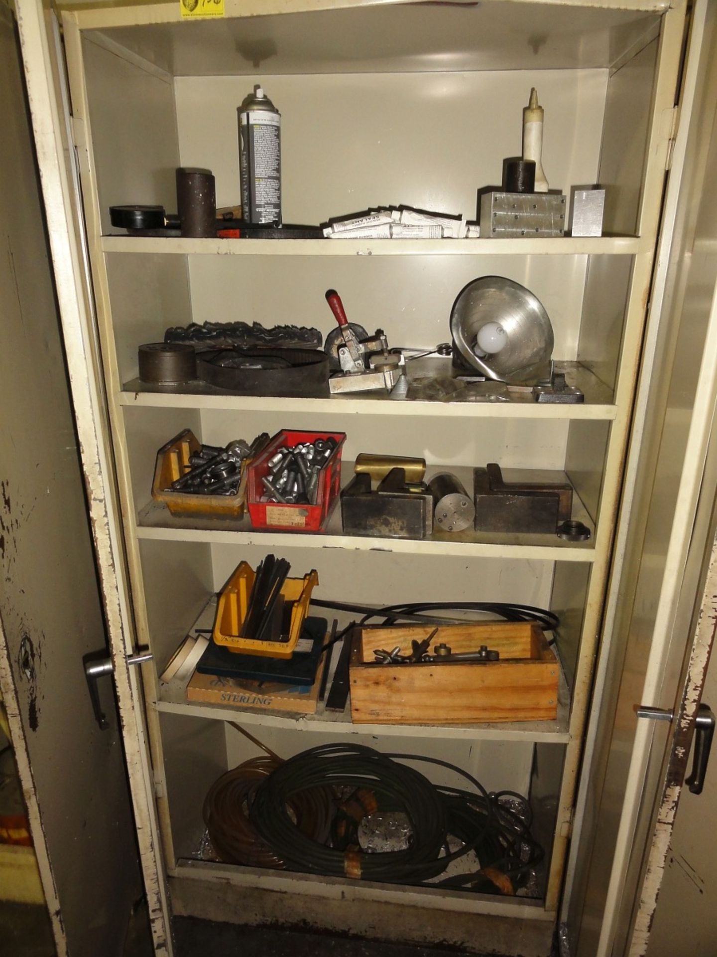 2-door Metal Cabinet & Contents