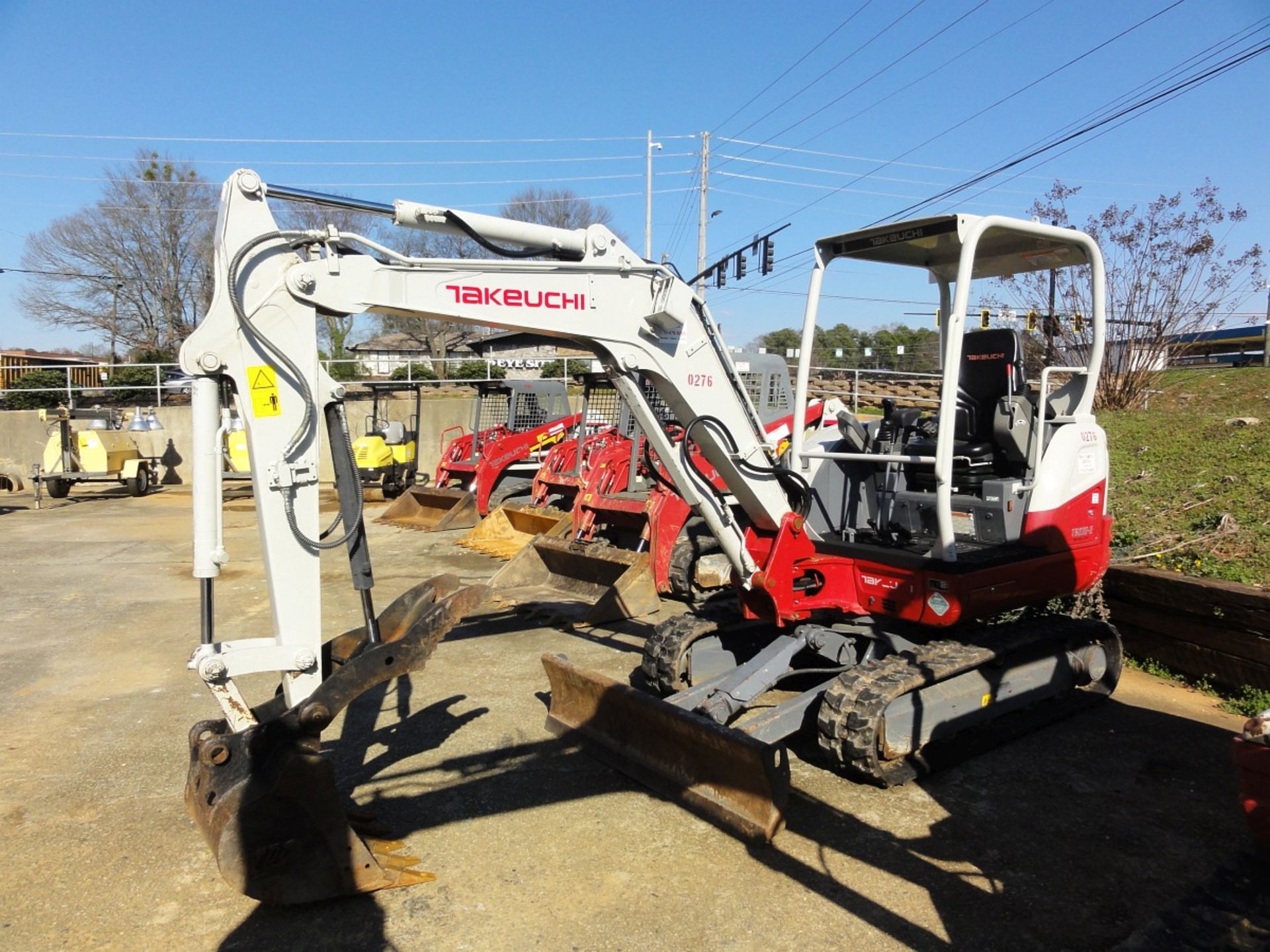 Takeuchi EX Backhoe, Mdl TB235, 1550 hrs., Diesel, SN 123600276 (hrs approx., meter changed), 2018