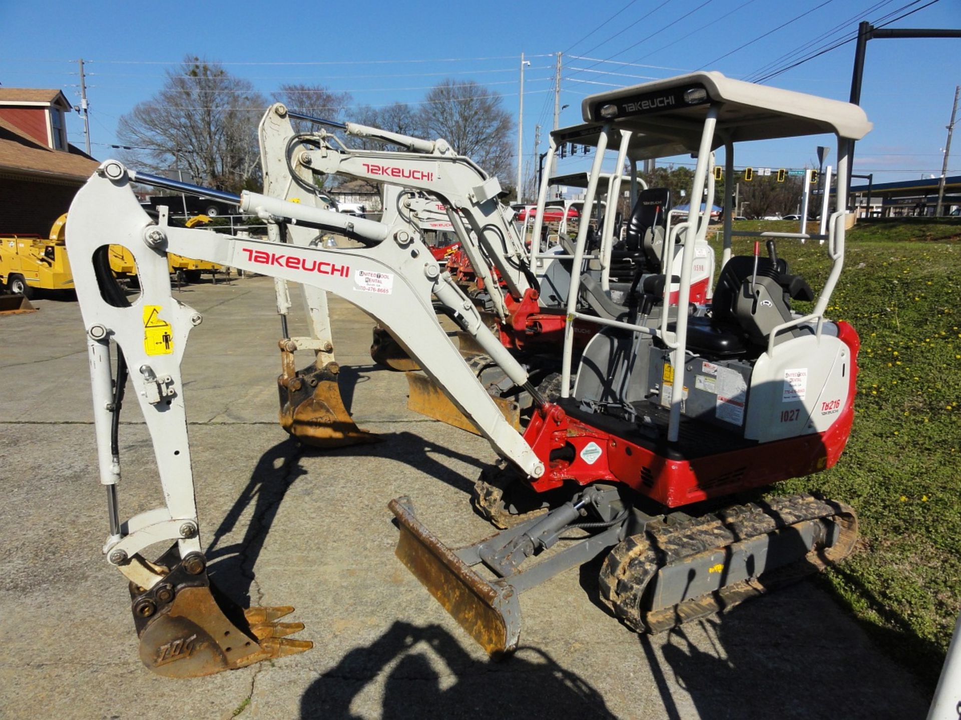 Takeuchi Excavator, Mdl TB216, 567 hrs., SN 216101027, 2017