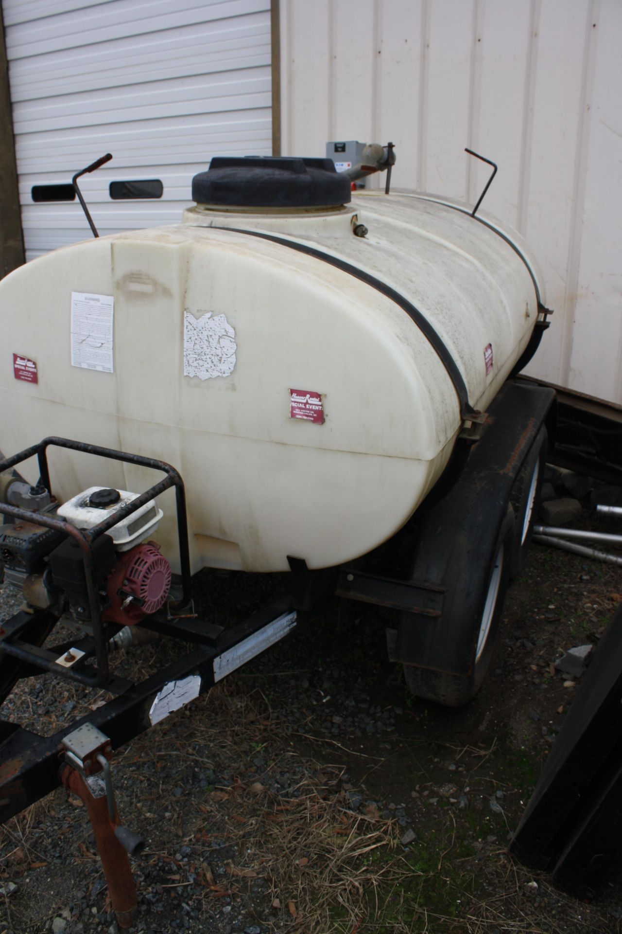 U-Cart Water Trailer Manu 2001, sold as shop built with Bill of Sale only. - Image 4 of 4