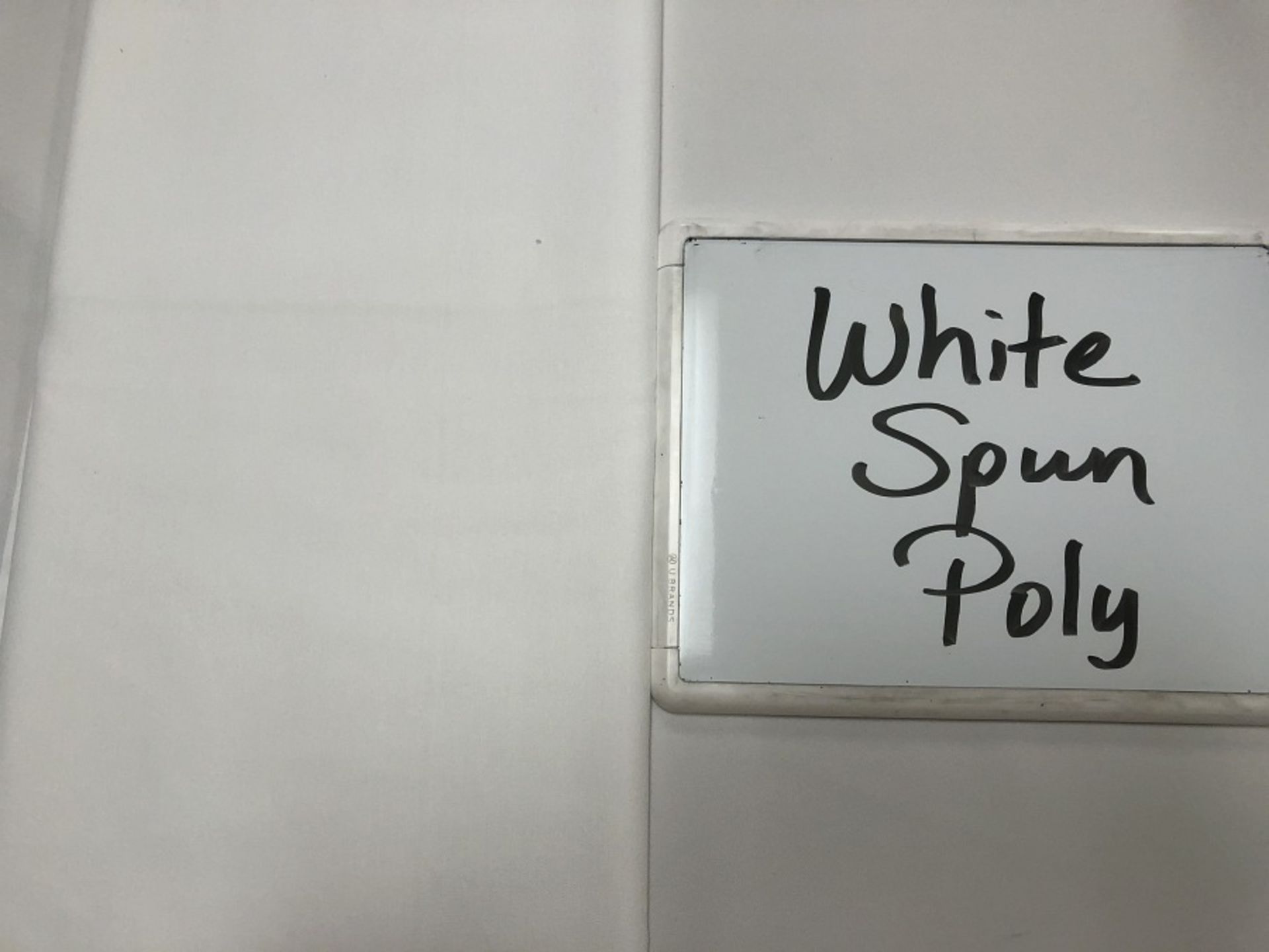 White Spun Poly 85x85