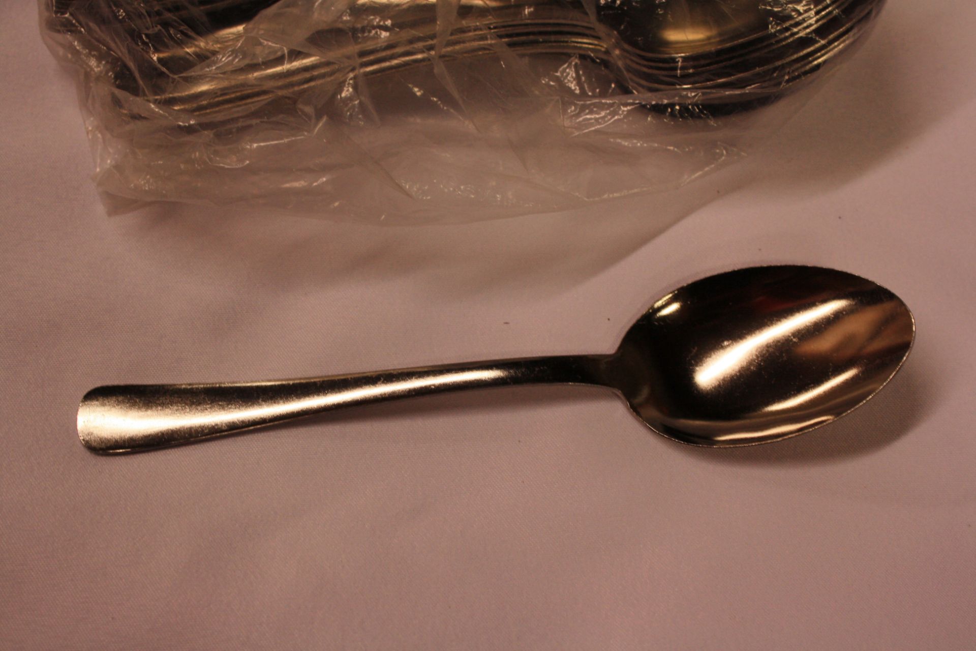 Lot of 53 Table Spoon, Stainless Steel by Delco