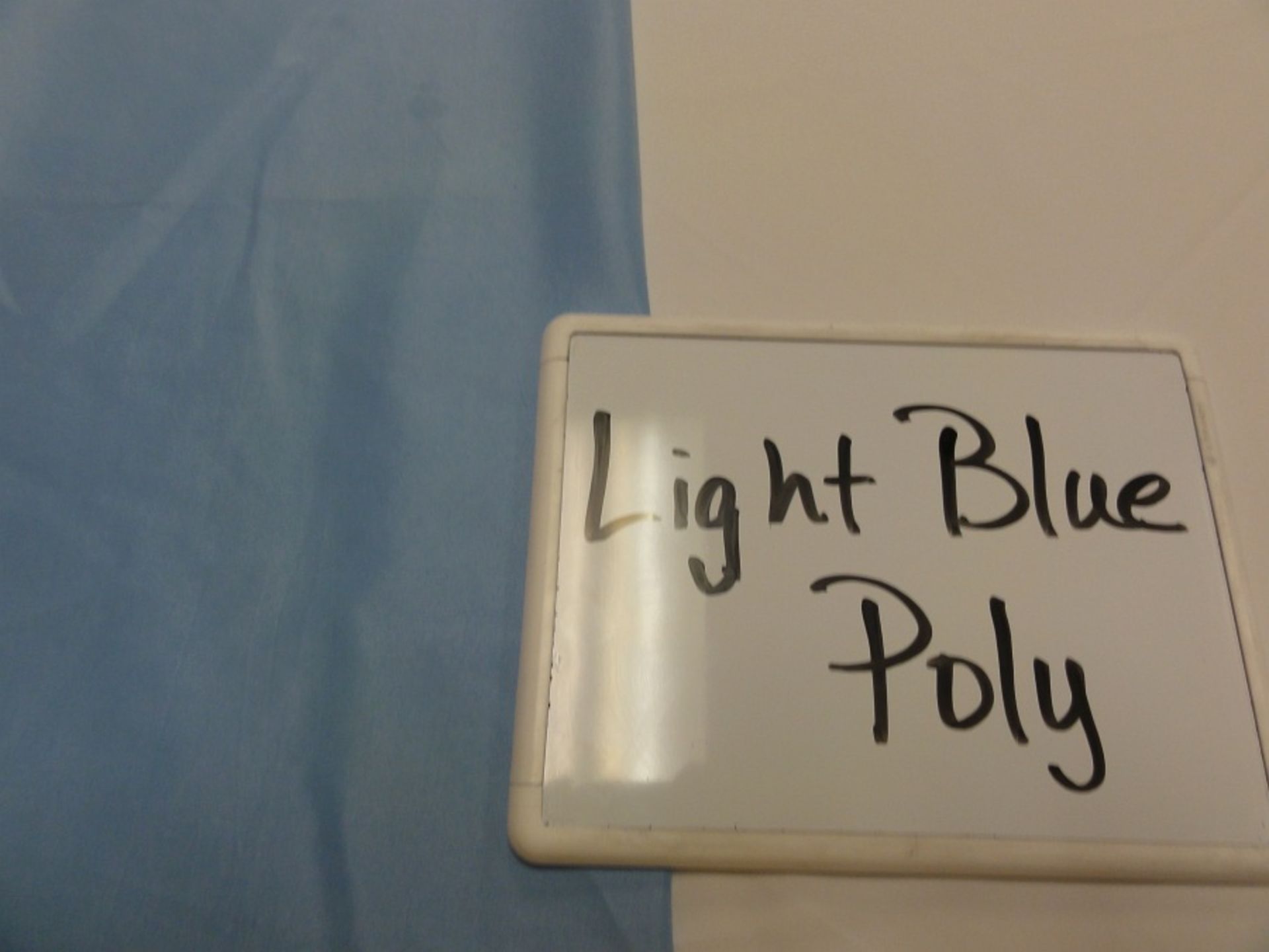 Light Blue Poly, Lot of 7 Sash