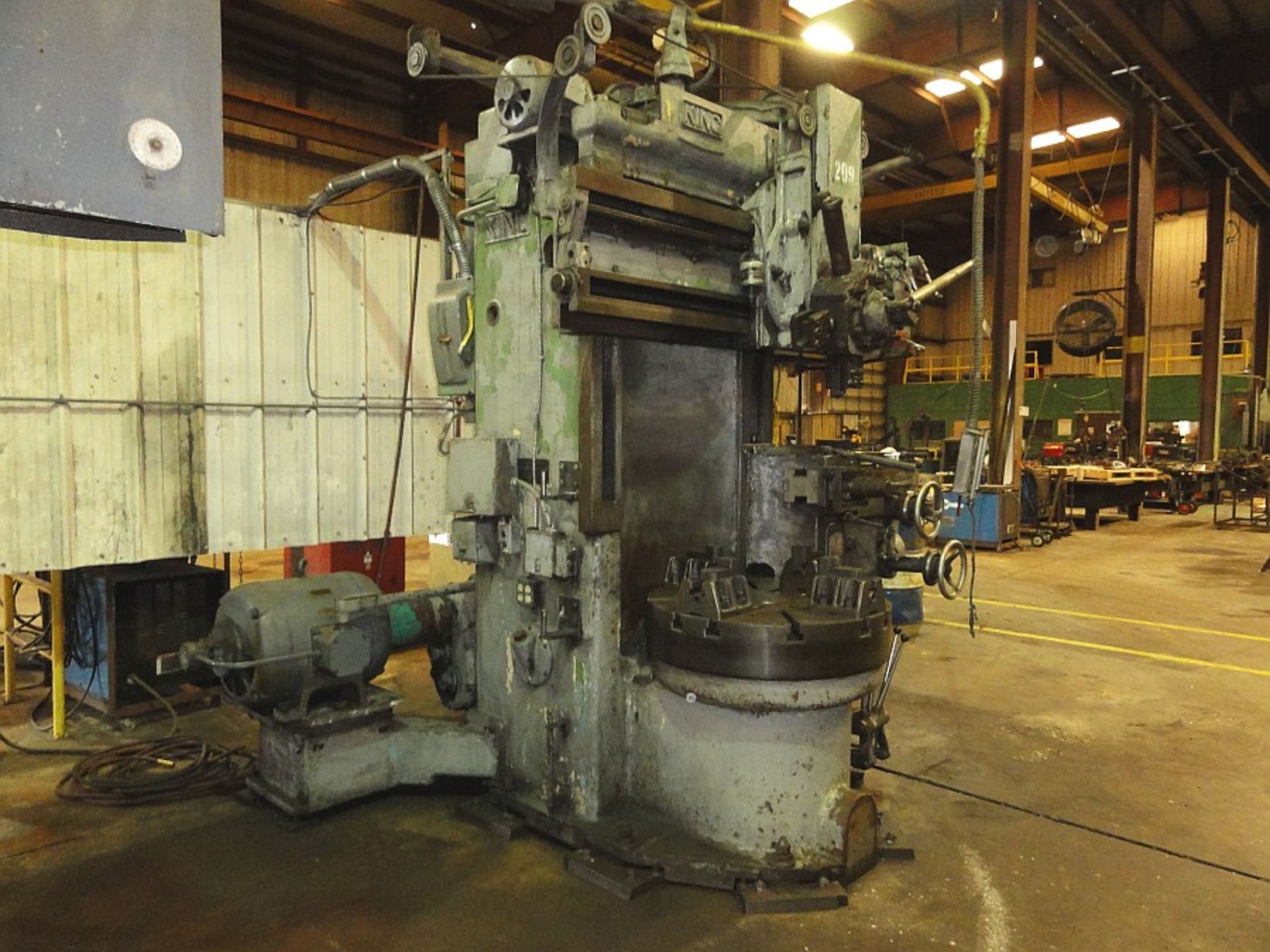 King 36" Vertical Turret Lathe, 36" 4-jaw Table, - Image 2 of 3