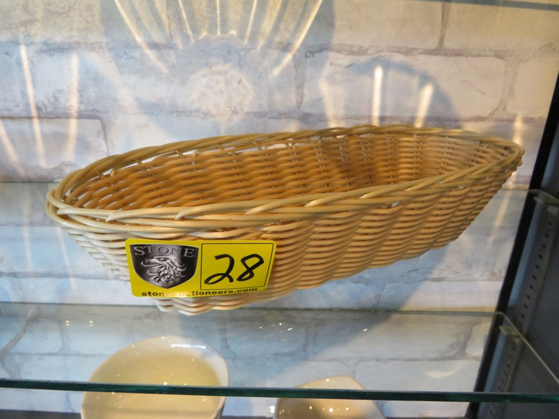 BASKET, WICKER, SMALL OVAL