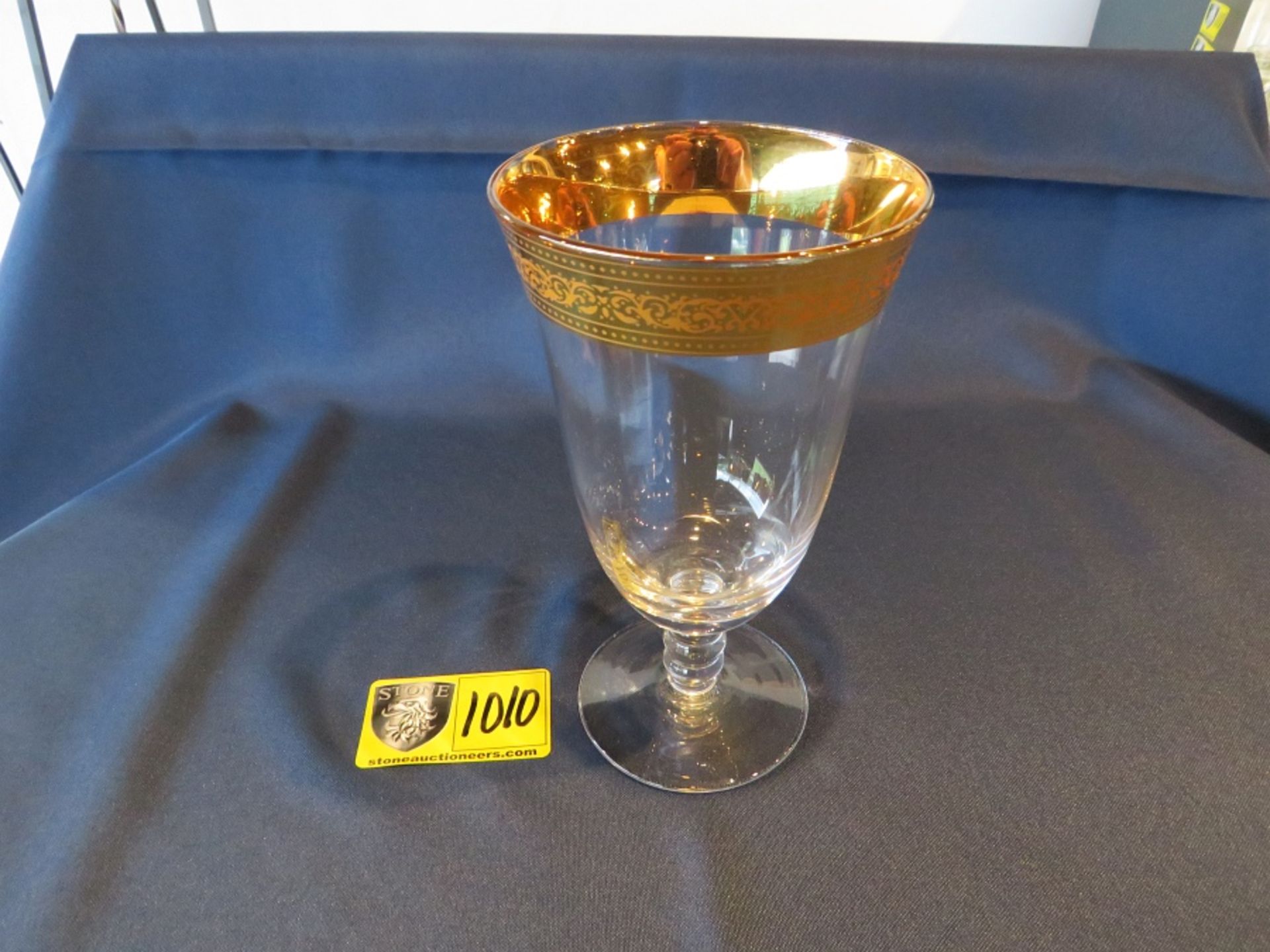 GOLD MAGNIFICENCE WATER GOBLET- IN 12 RACKS- BILLED AT $9 PER RACK