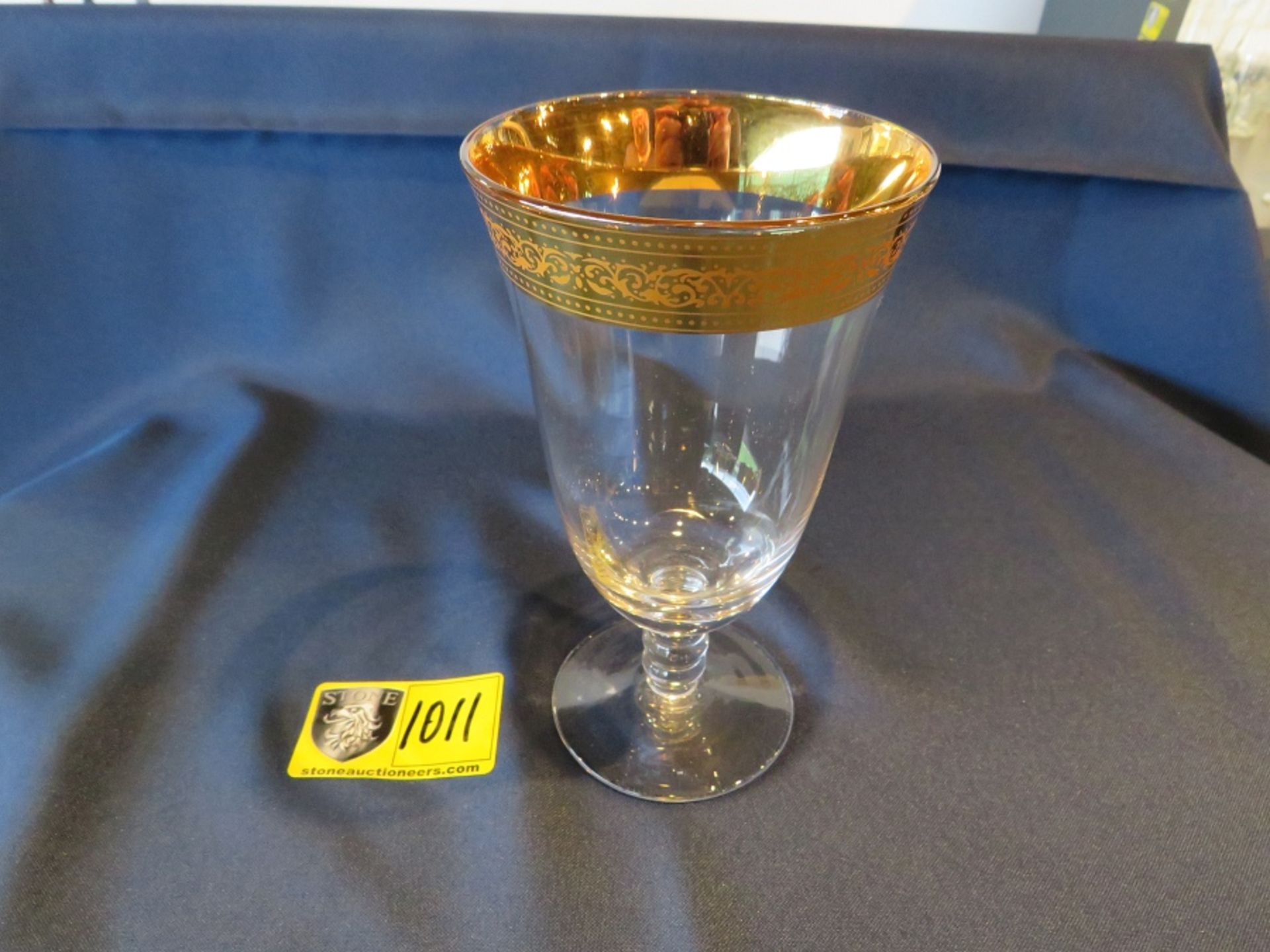 GOLD MAGNIFICENCE WATER GOBLET- IN 12 RACKS- BILLED AT $9 PER RACK