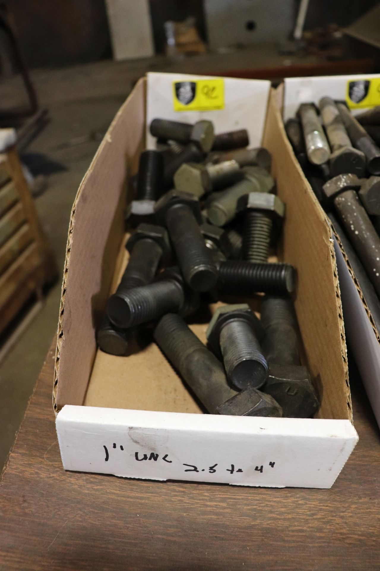 1"-8 Grade 8 bolts, 2.5 to 4" long