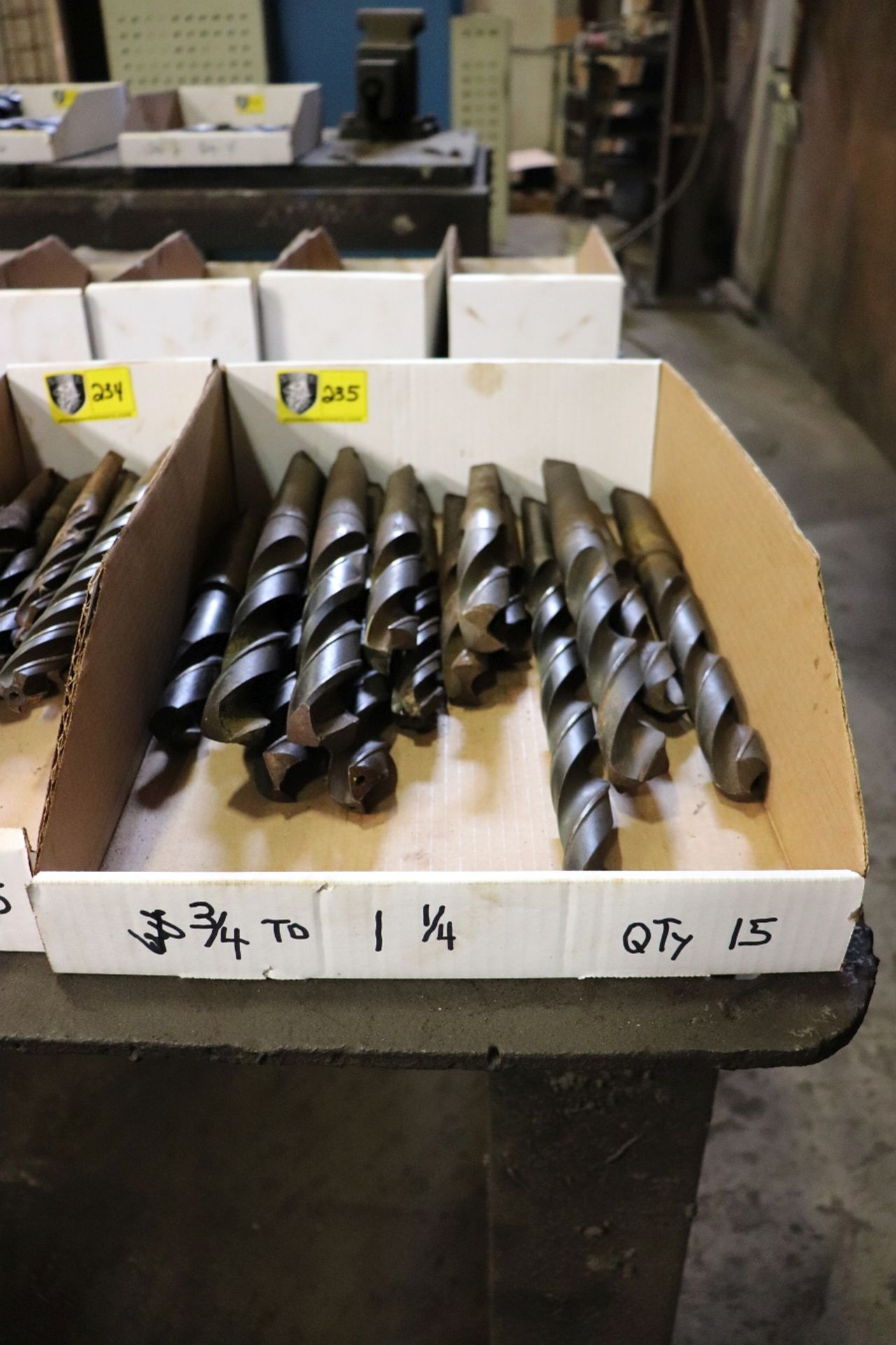 Lot of Drills, 3/4" and 1-1/4"