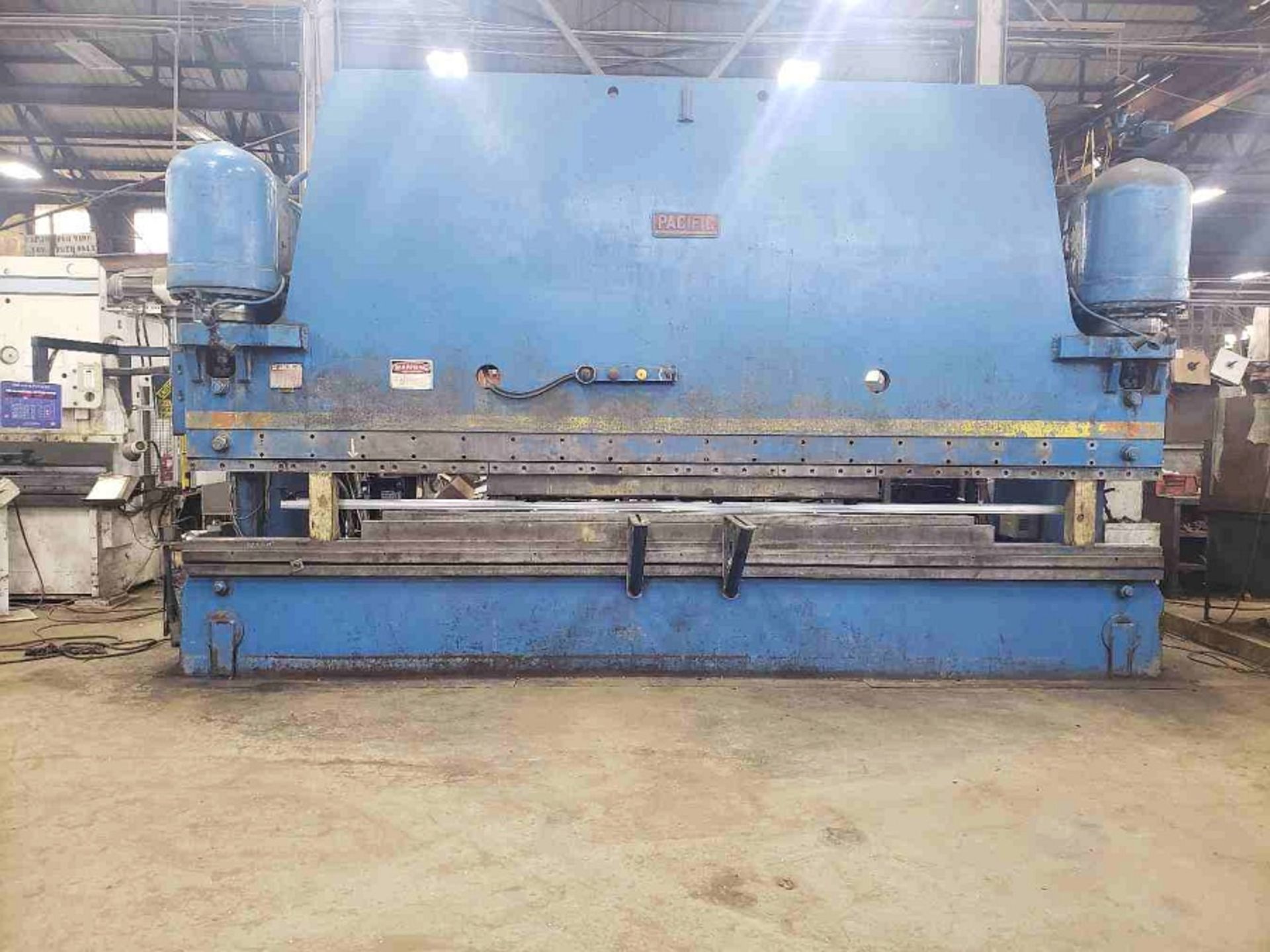 Pacific 600T Press Brake, 20 ft length, 217 3/4" DBH, CNC Backguage (Installed 5/2016)