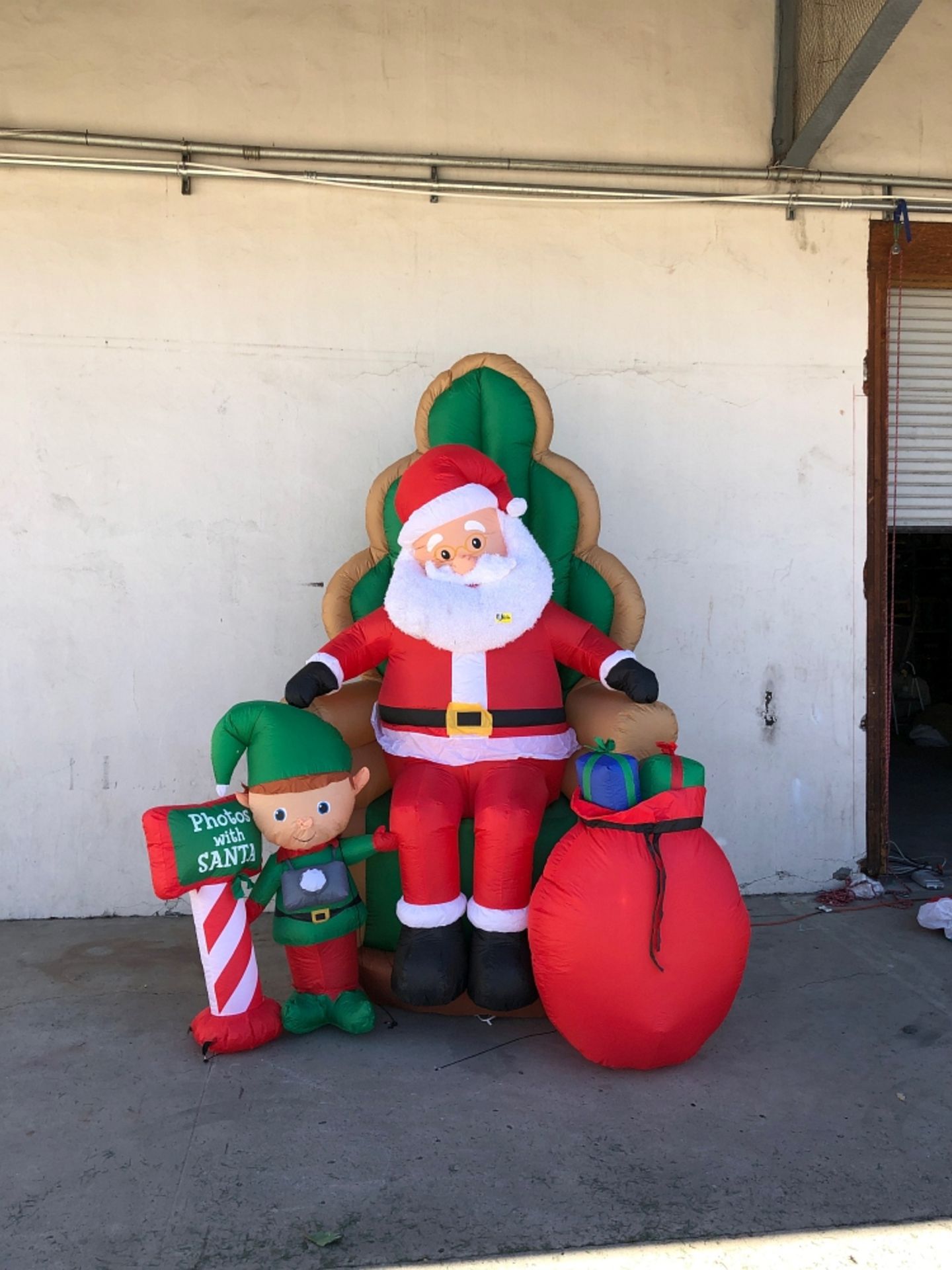 Inflatable Santa in Chair