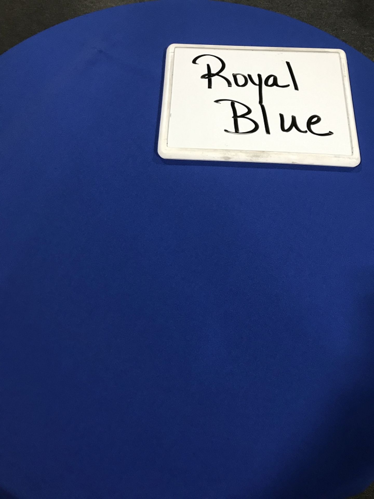 72" x 72" Royal Blue Square Overlay Tablecloths