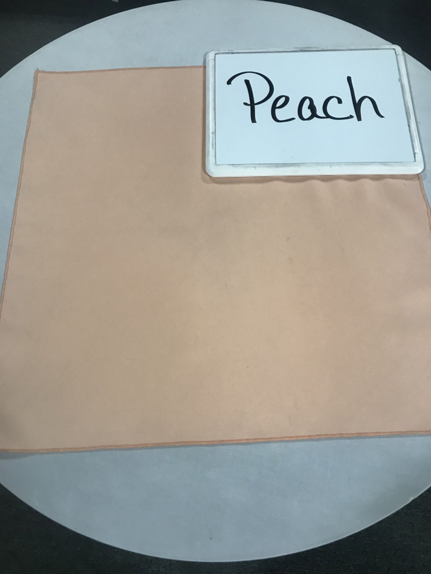 90" Round Peach Umbrella Tablecloths