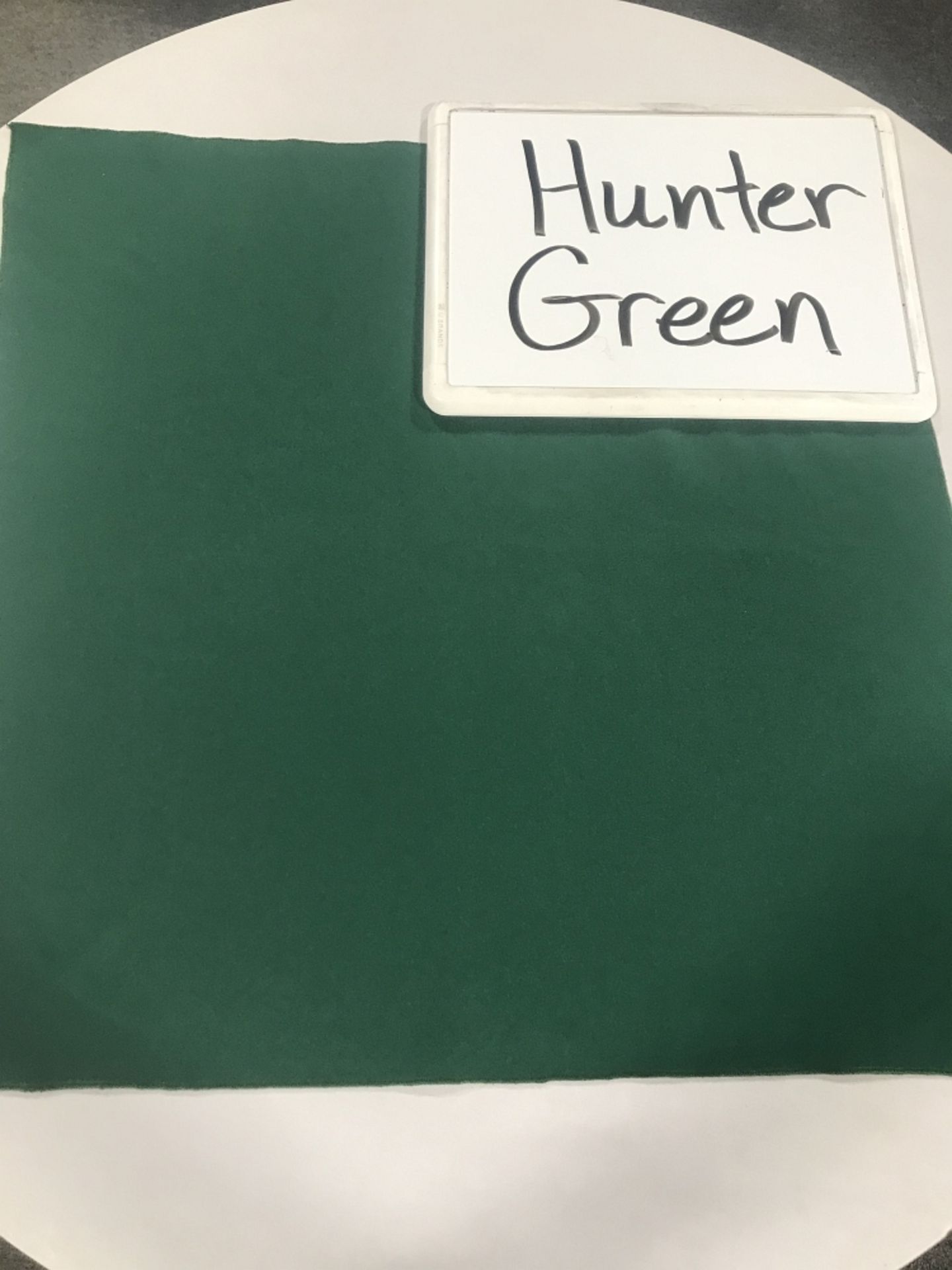 72" x 72" Hunter Green Square Overlay Tablecloths