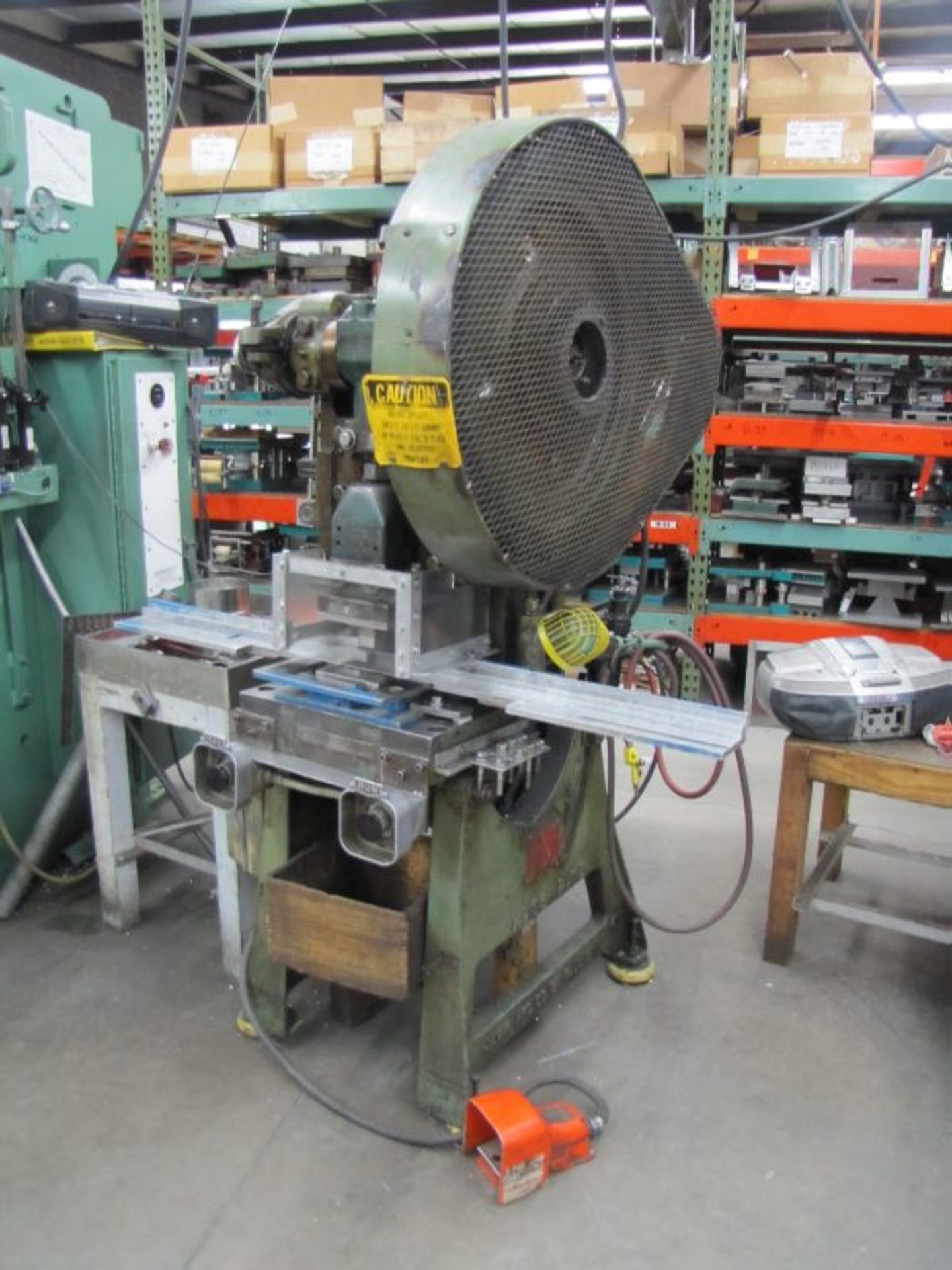 Havir / Press Rite O.B. I. Punch Press Model #2 Air Operated Mechanical Clutch 20 Ton Capacity - Image 6 of 6