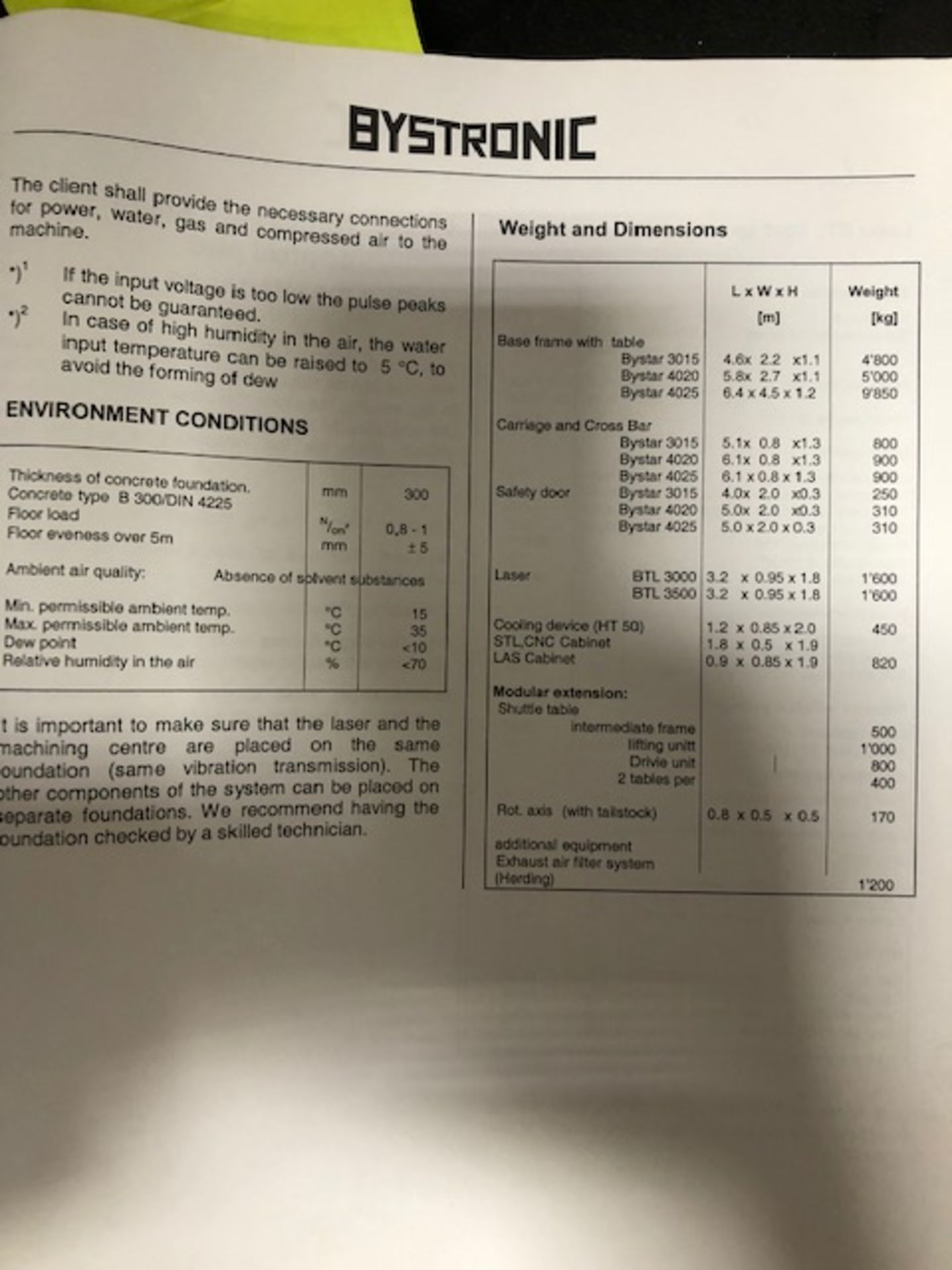 1999 Bystronic Bystar 4020 Laser, Wattage 3,000, work range 80" X 160" - Image 12 of 19