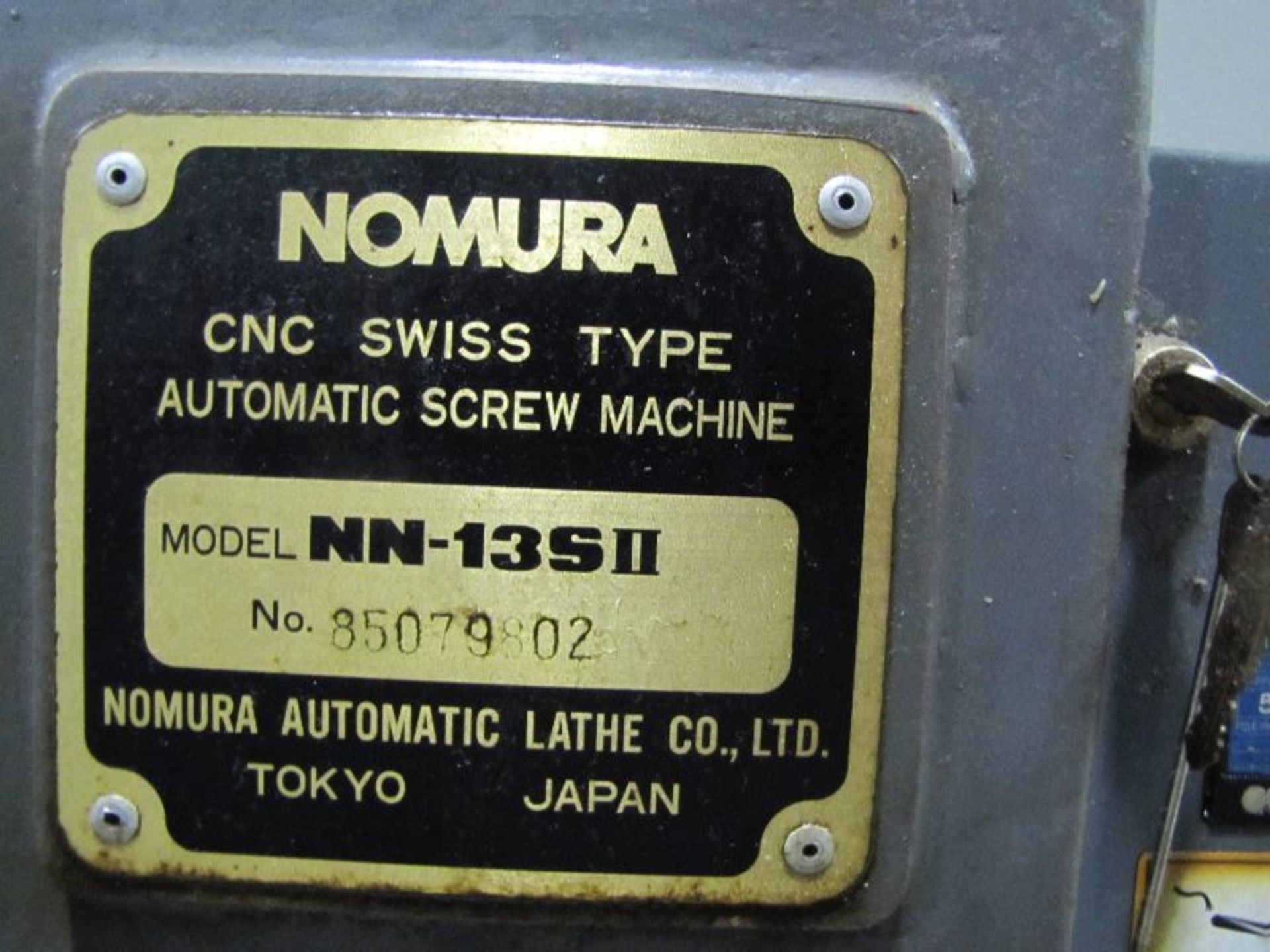 Nomura Model NN-13SII CNC Swiss Type Automatic Turning Machine - Image 9 of 9