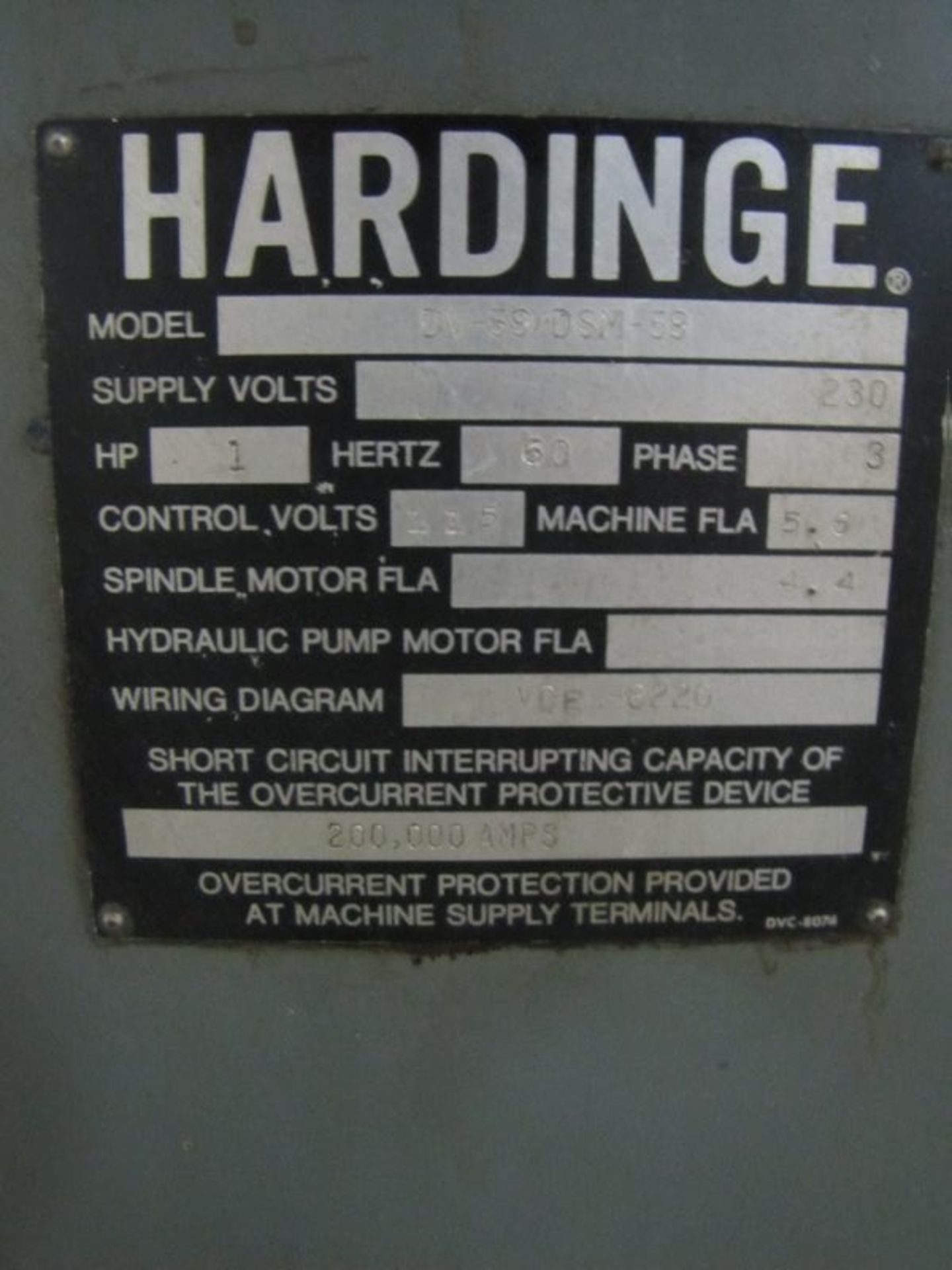 Hardinge Second Operation Hand Screw Model DV-59 / DSM-59 - Image 4 of 7