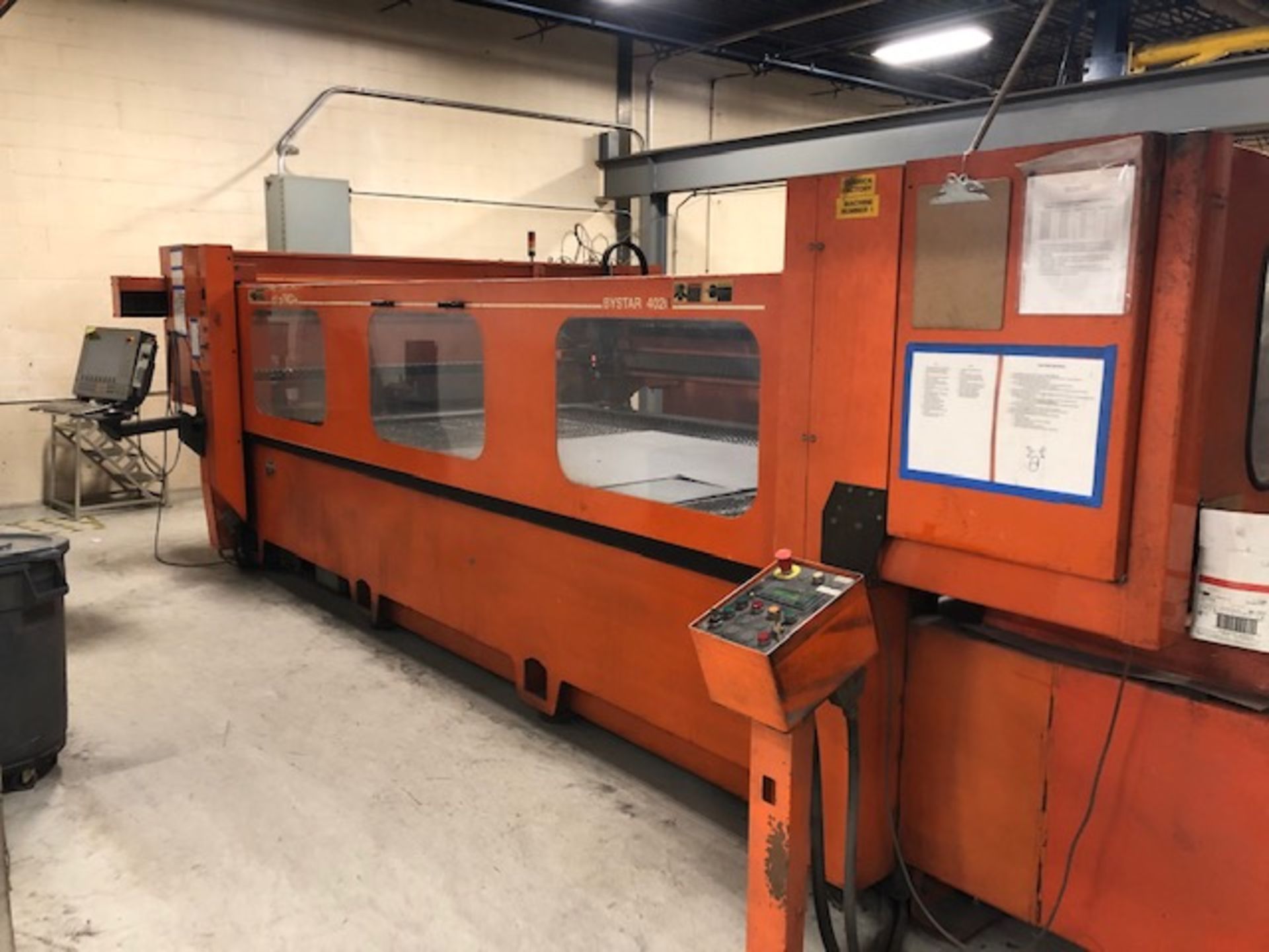 1999 Bystronic Bystar 4020 Laser, Wattage 3,000, work range 80" X 160"