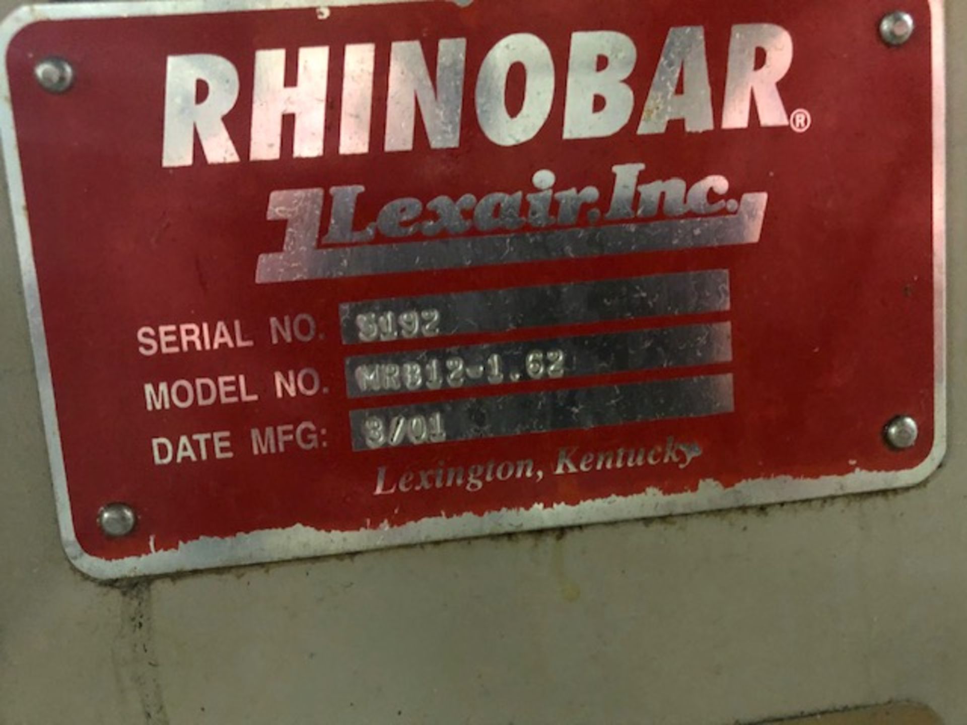 Rhinobar Model MRB12-1.62 12’ Bar Feed - Image 3 of 3