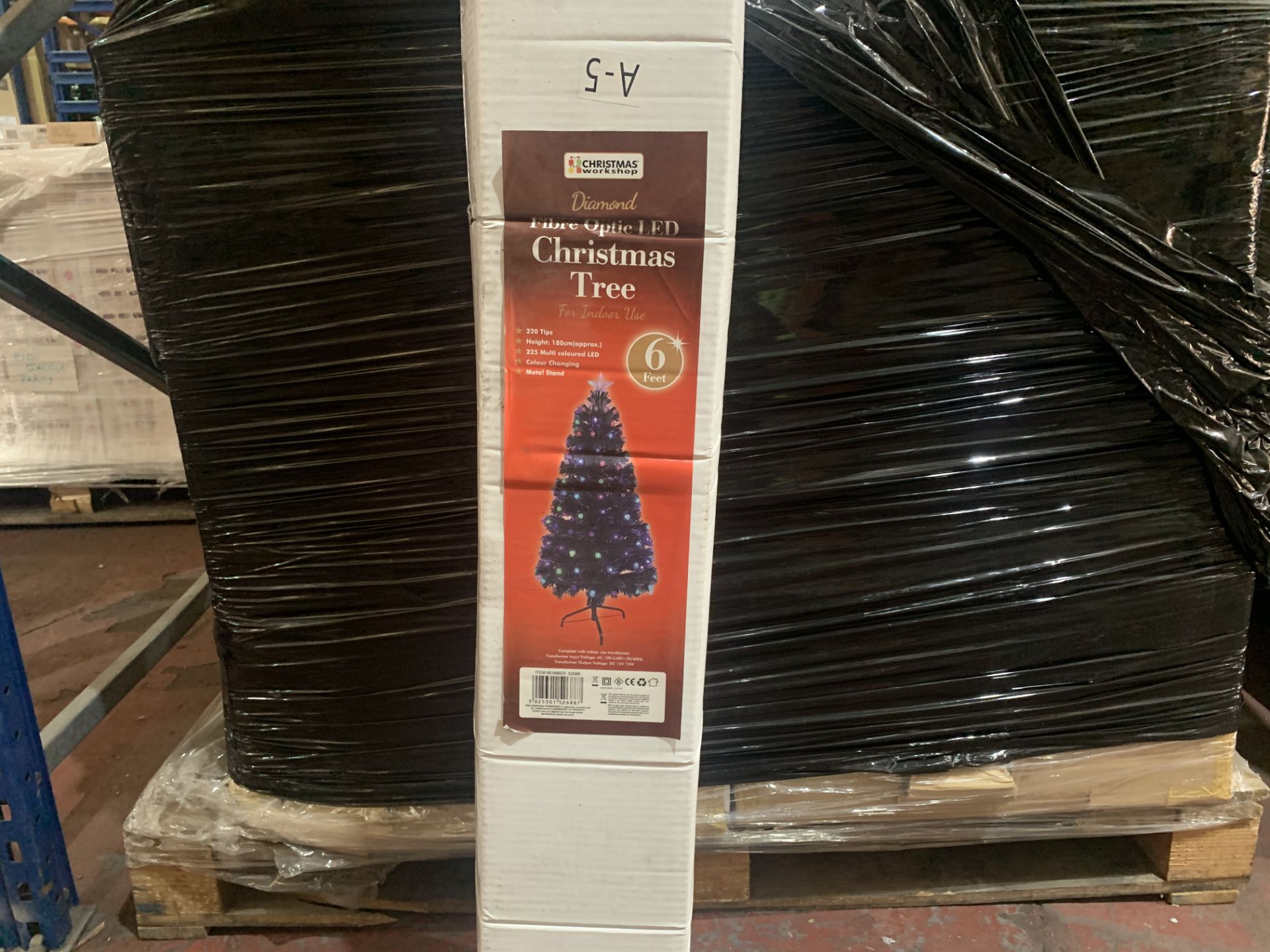 4 X 180 CM FIBRE OPTIC LED CHRISTMAS TREES IN 1 BOX - Image 2 of 2