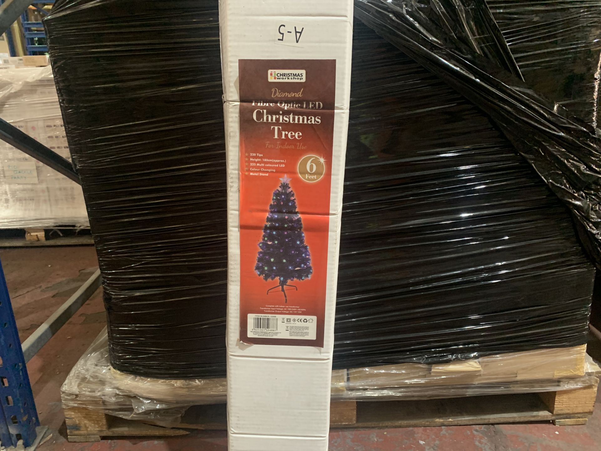 4 X 180 CM FIBRE OPTIC LED CHRISTMAS TREES IN 1 BOX - Image 2 of 2