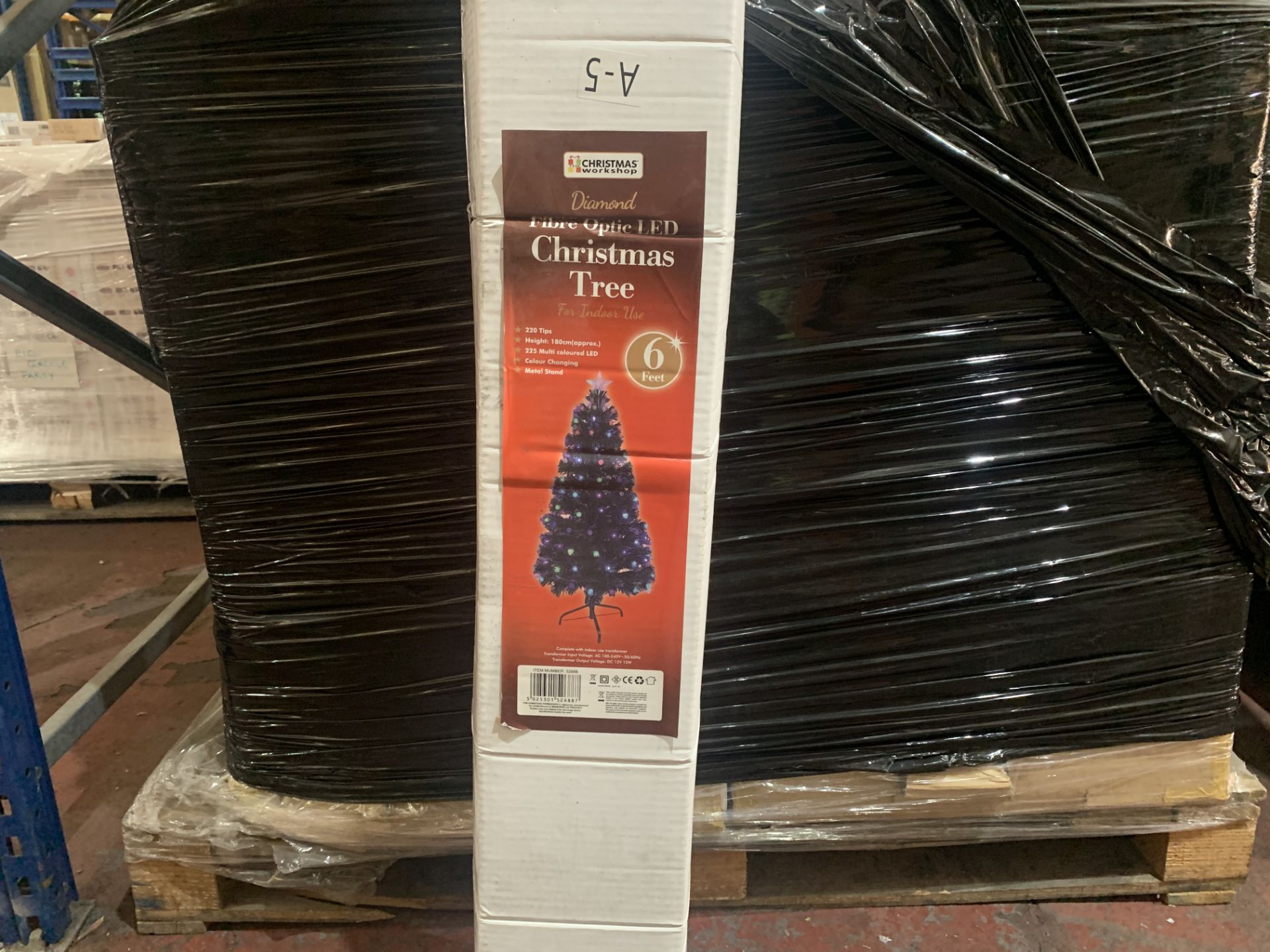 4 X 180 CM FIBRE OPTIC LED CHRISTMAS TREES IN 1 BOX - Image 2 of 2