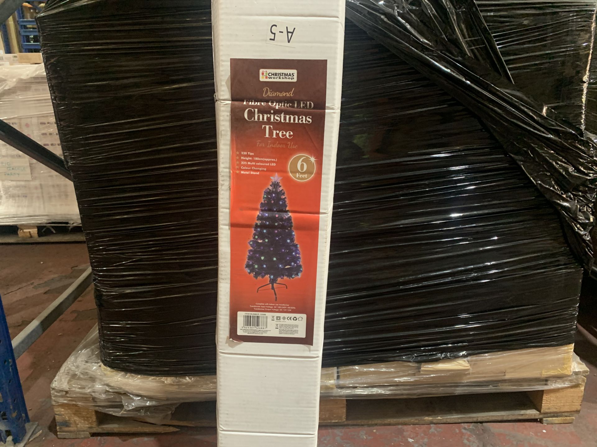 4 X 180 CM FIBRE OPTIC LED CHRISTMAS TREES IN 1 BOX - Image 2 of 2