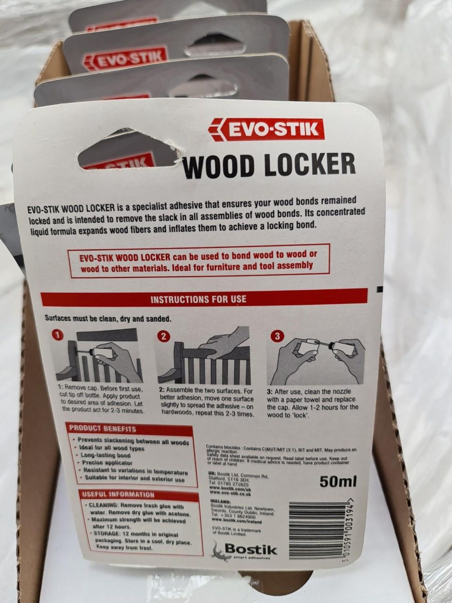 PALLET OF 264 x EVO-STIK WOOD LOCKER 50ML. RRP £9.99 EACH - Image 3 of 3