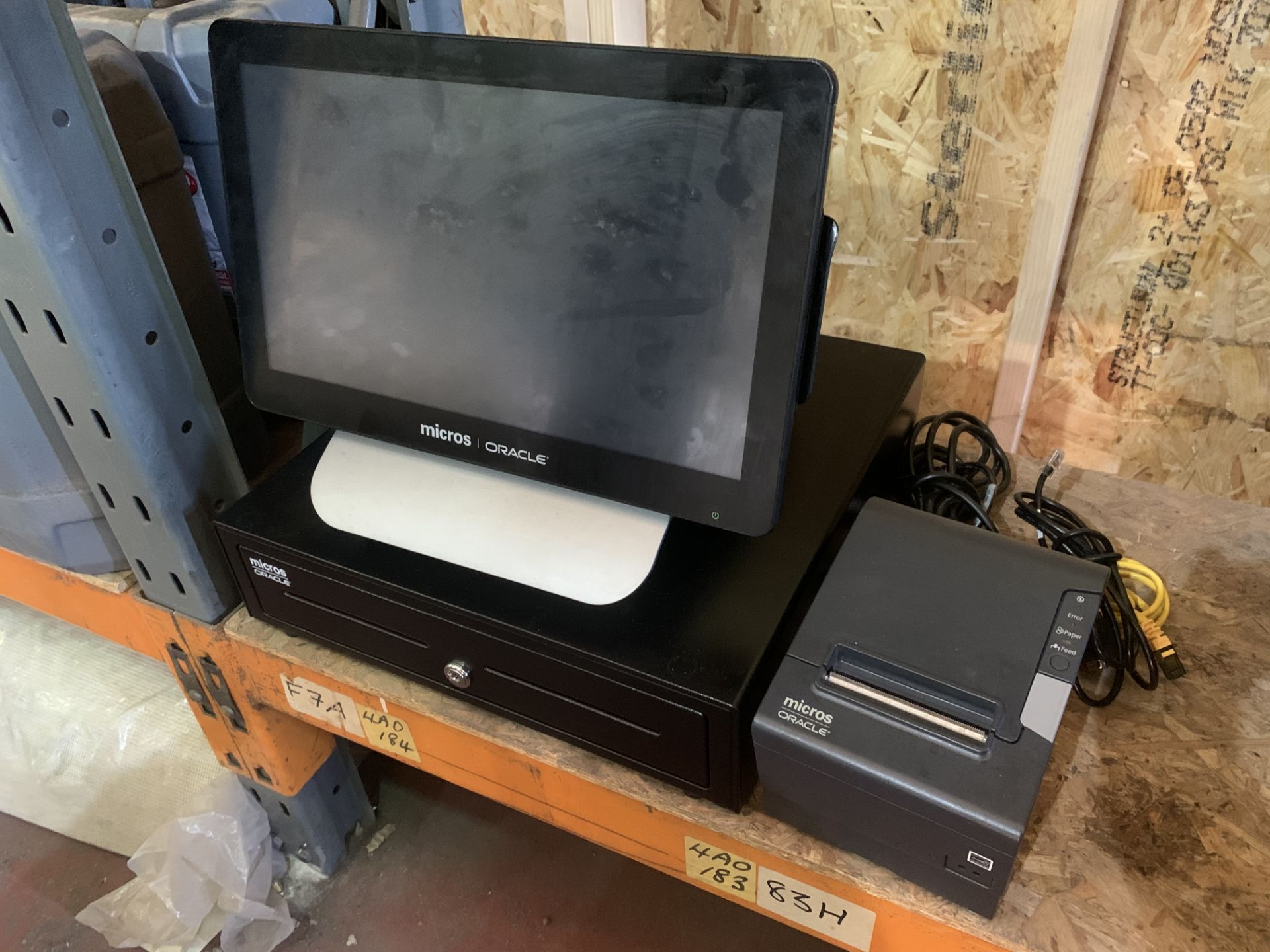 MICROS ORACLE RESTAURANT EPOS SYSTEM WITH TILL DRAWER, RECEIPT PRINTER