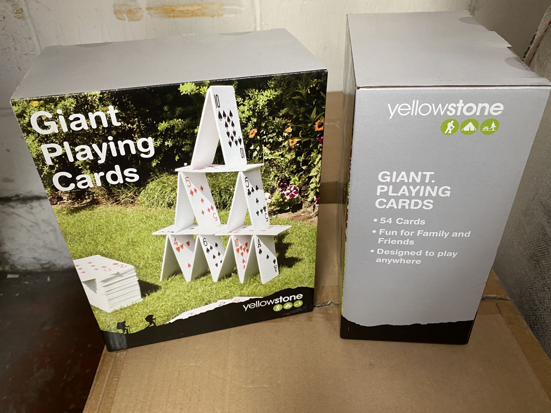 1 x pallet of 360 packs of LARGE playing cards, ideal for garden fun.