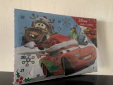 12 X BRAND NEW DISNEY PIXAR CARS CHRISTMAS ADVENT CALENDERS IN 1 BOX