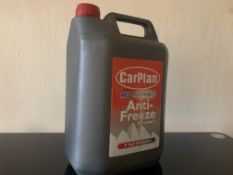 8 X BRAND NEW CARPLAN RED ADVANCE ANTI-FREEZE 5L