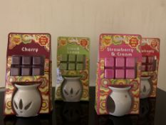 10 X BRAND NEW CHUPA CHUPS WAX MELT KITS INCLUDING BURNER