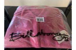 3 X BRAND NEW BILLABONG REBEL PINK CARDIGANS SIZE SMALL & EXTRA SMALL RRP £225.00
