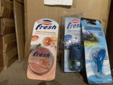 APPROX 200 X VARIOUS AIR FRESHENERS IN 1 BOX