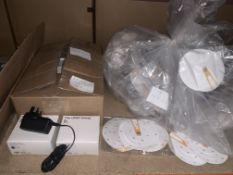 LOT CONTAINING A QTY OF MR BEES SPELLING SPINNERS AND 100 - 240V CHARGERS