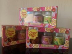 8 X BRAND NEW CHUPA CHUPS 3 JAR CANDLE SETS