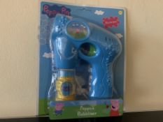 24 X BRAND NEW BOXED PEPPA PIG BUBBLE BLASTERS