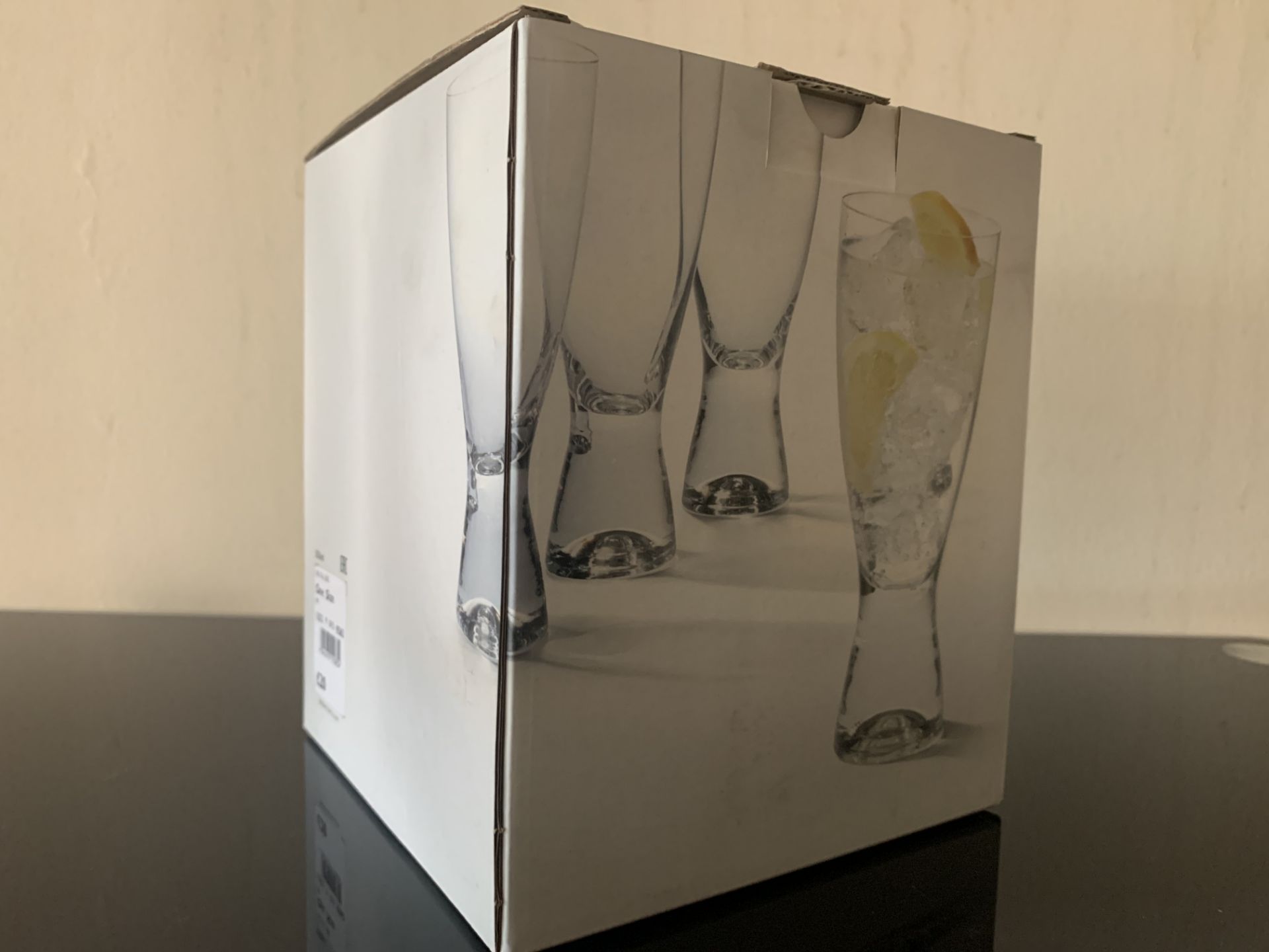 6 X BRAND NEW BOXES OF 4 OSLO GLASSES ( 350ML ) PRICE MARKED AT £20 PER SET