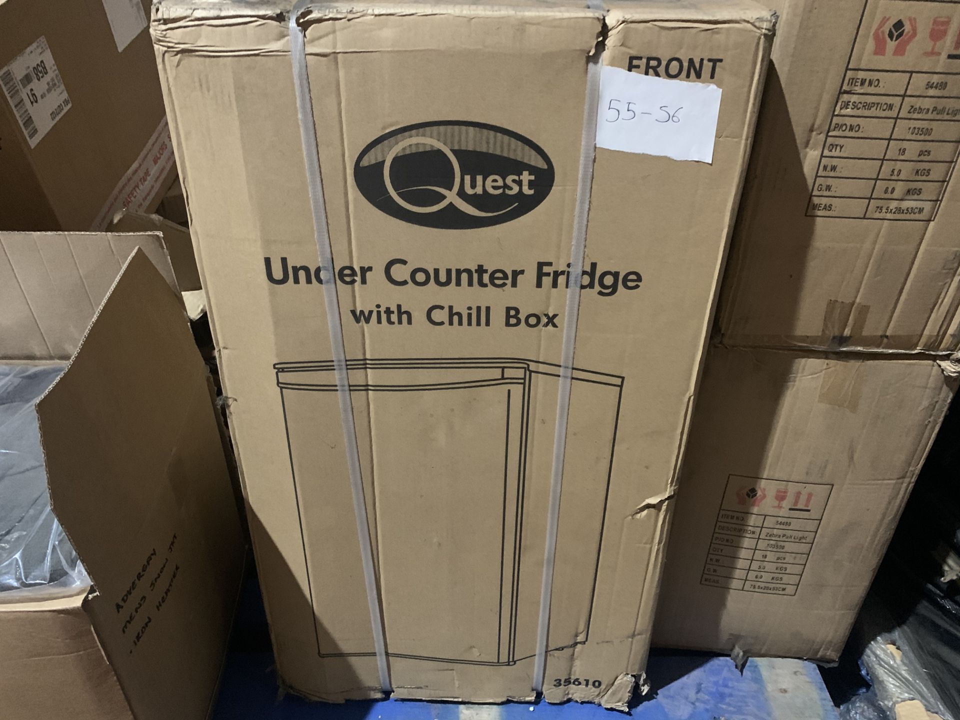 BRAND NEW QUEST UNDER COUNTER FRIDGE WITH CHILL BOX