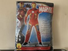 12 X BRAND NEW RUBIES MARVEL DELUXE IRONMAN COSTUMES CHEST SIZE 38-42