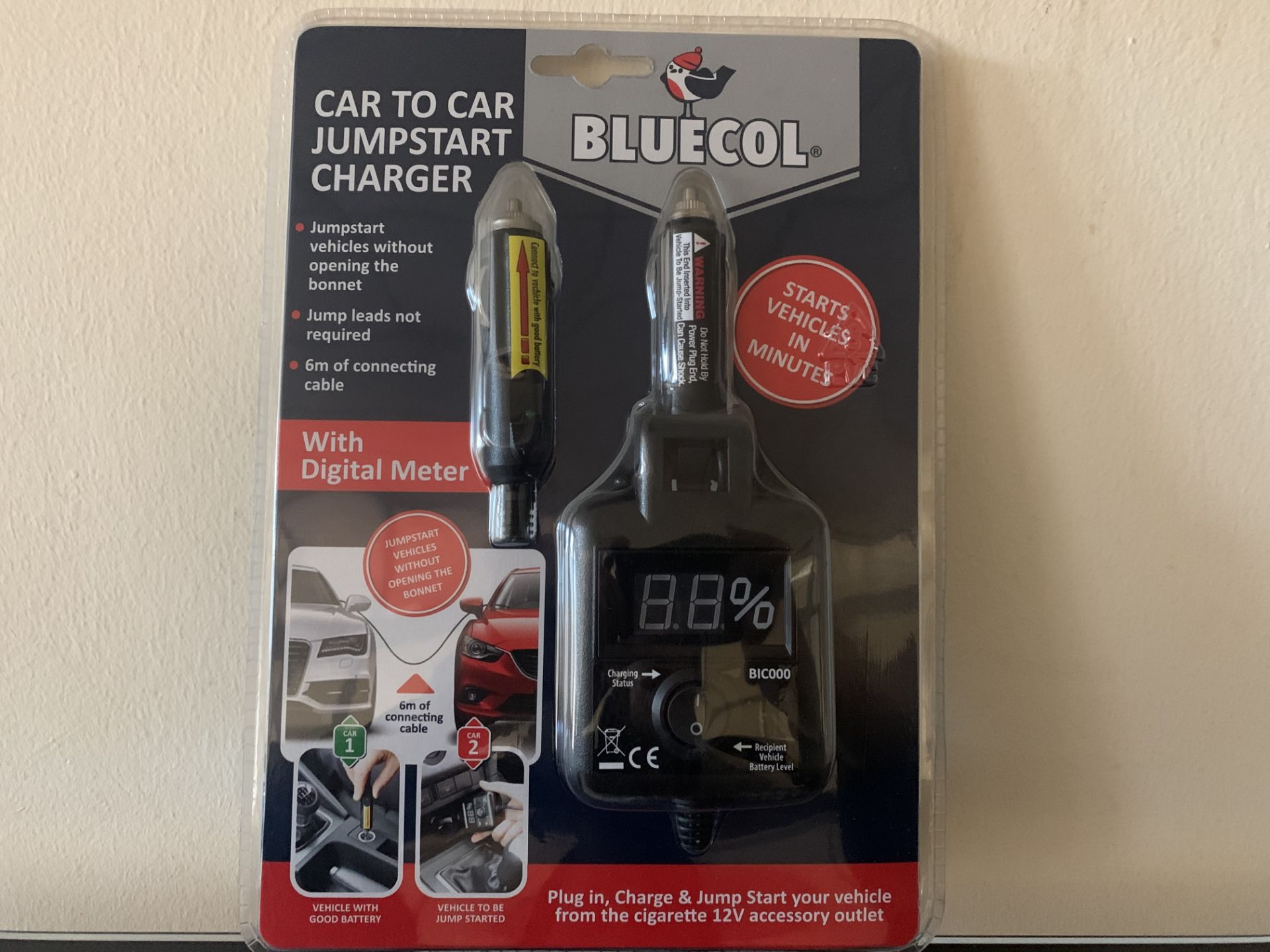15 X BRAND NEW BLUECOL CAR TO CAR JUMPSTART CHARGERS