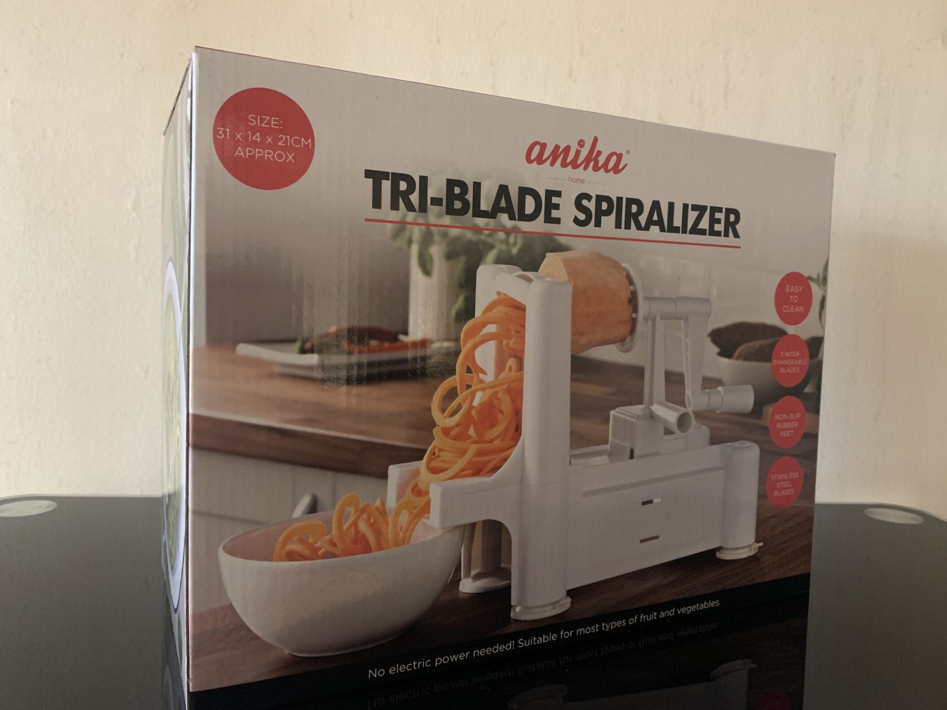 12 X BRAND NEW ANIKA TRI-BLADE SPIRALIZERS IN 2 BOXES