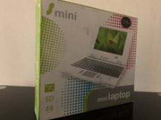 10 X PORTABLE MINI LAPTOPS ( PLEASE NOTE THESE ITEMS ARE RETURNS )