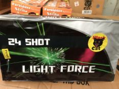 4 X BLACK CAT LIGHT FORCE 24 SHOT FIREWORKS