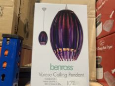 6 X BENROSS VARESE CEILING PENDANTS